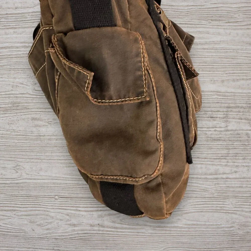 Bon Jovi The Circle Tour VIP Messenger Bag Brown Canvas Shoulder